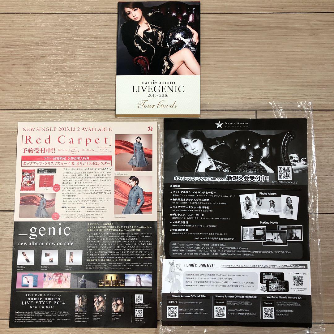 安室奈美恵 Livegenicツアーグッズ パンフレット