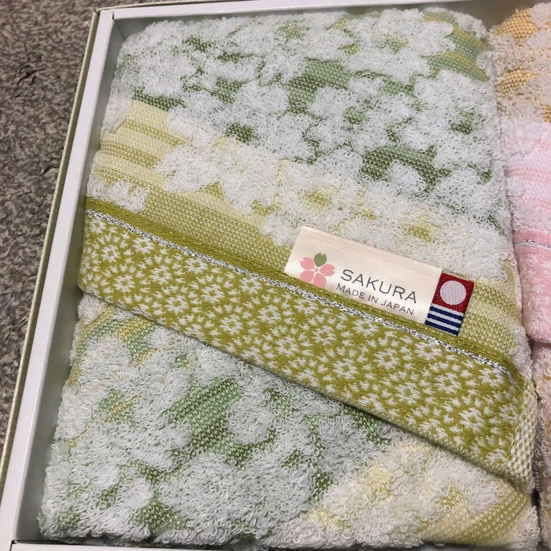 今治製タオルフェイスタオル Sakura 二色セットの写真2枚目