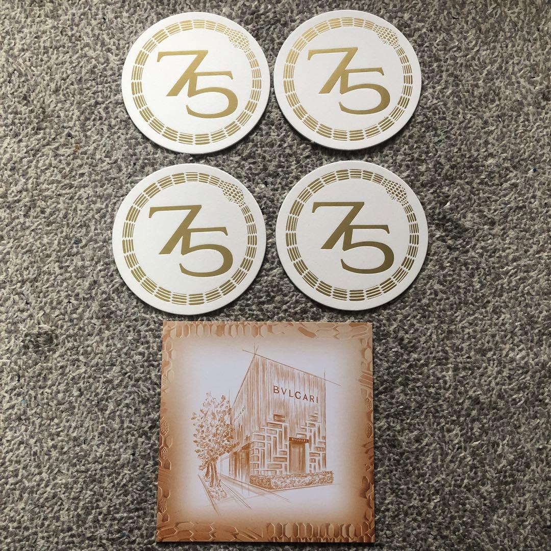 ブルガリ　75周年　コースター