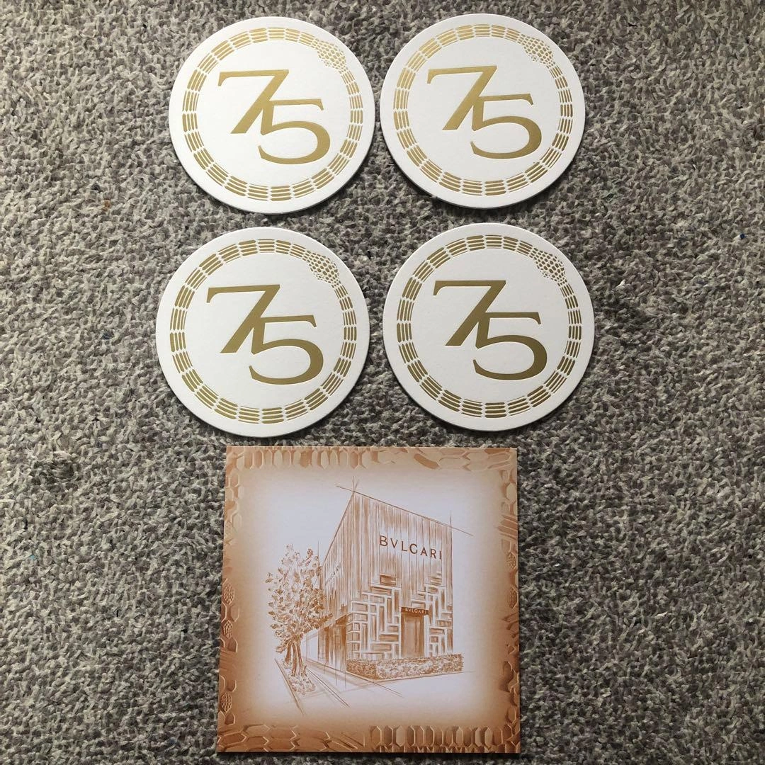 ブルガリ 75周年 コースター