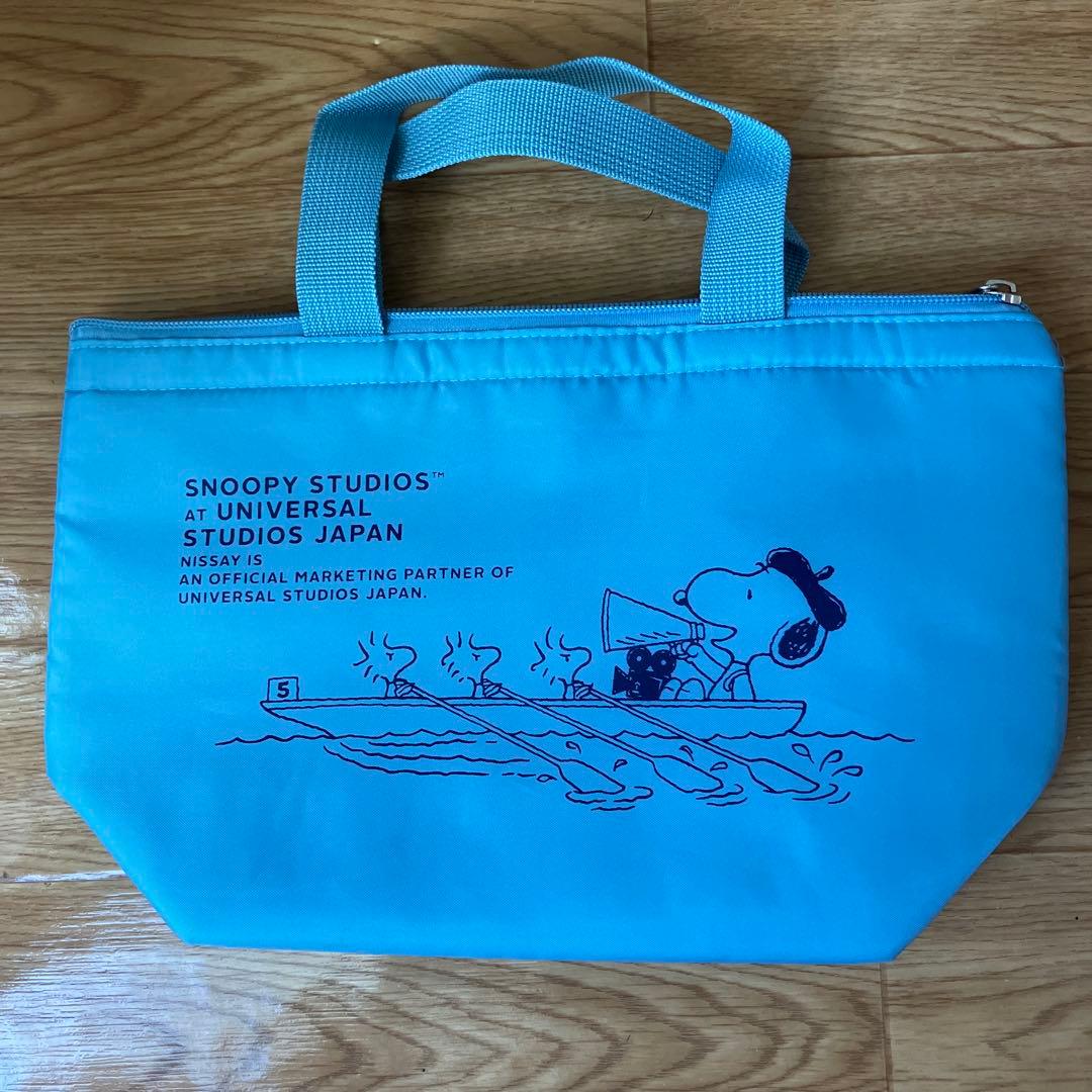 スヌーピー ランチバッグ 水色　クーラーバッグ