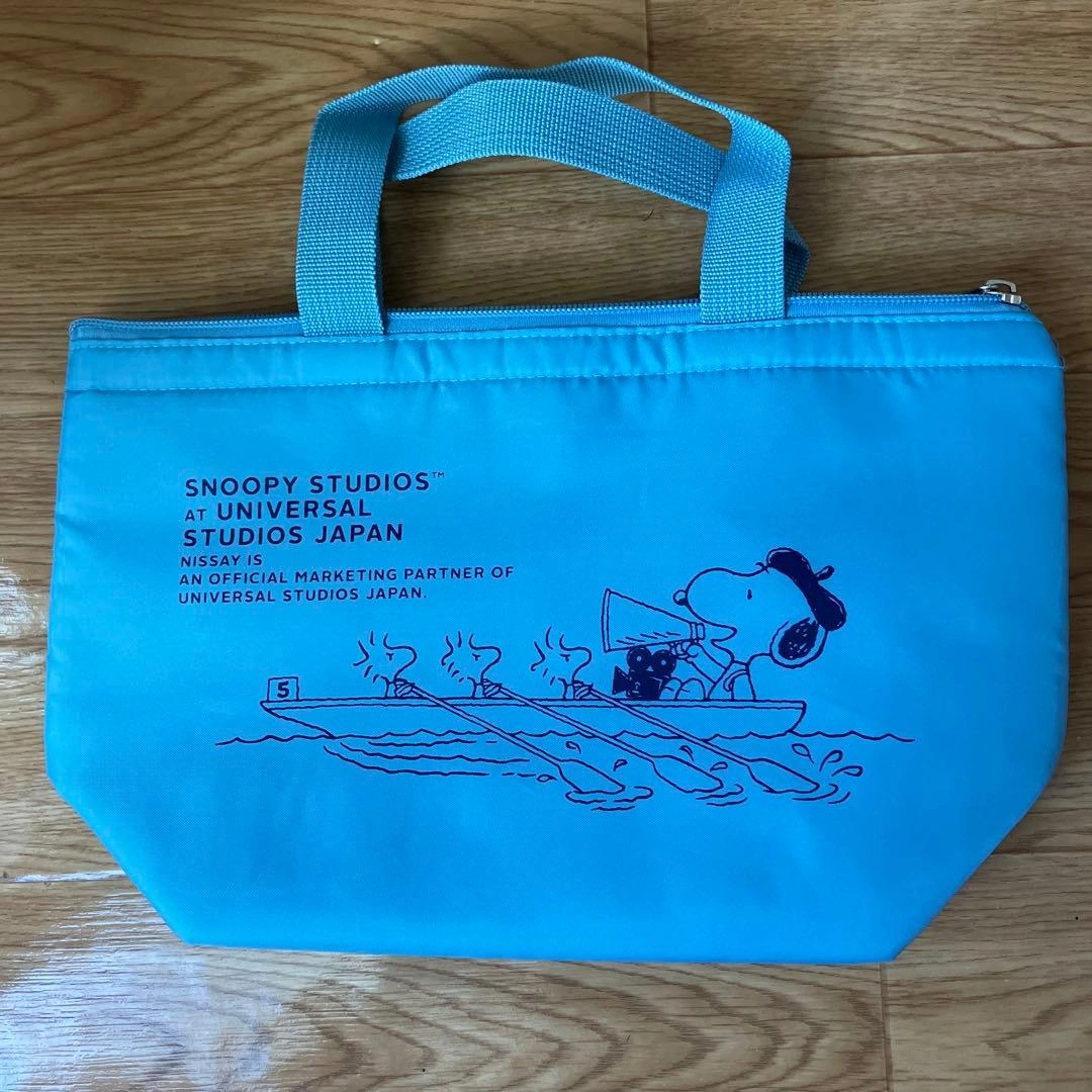 スヌーピー ランチバッグ 水色 クーラーバッグ