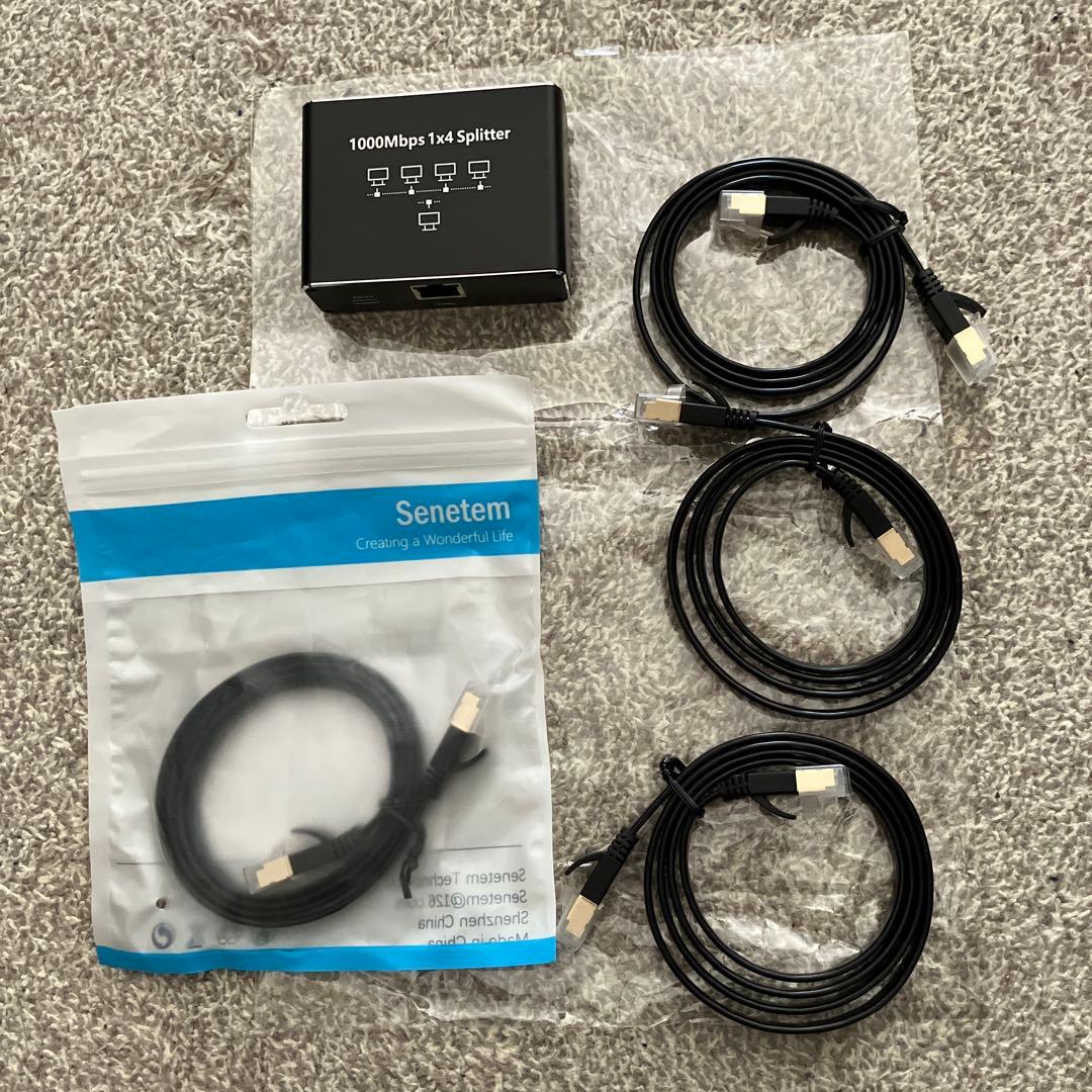 1000Mbps 1x4 LAN 分配器