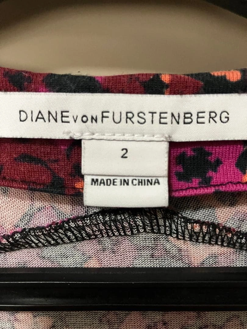DIANE VON FURSTENBERG 花柄 ラップワンピースの写真3枚目