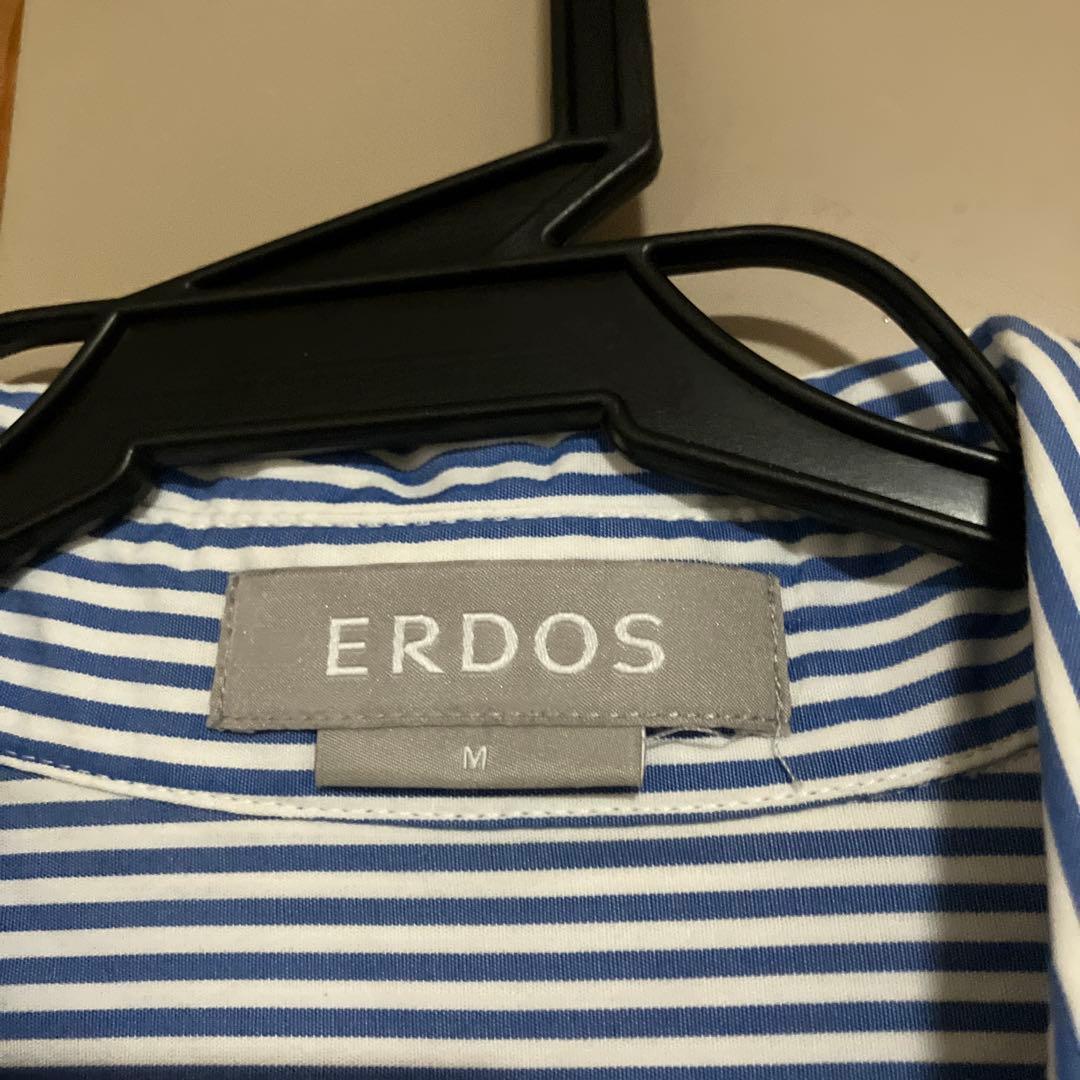 ERDOS ストライプ シャツワンピース 刺繍の写真3枚目