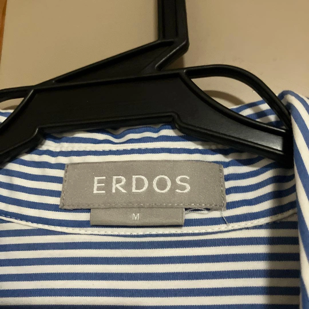 ERDOS ストライプ シャツワンピース 刺繍の写真3枚目