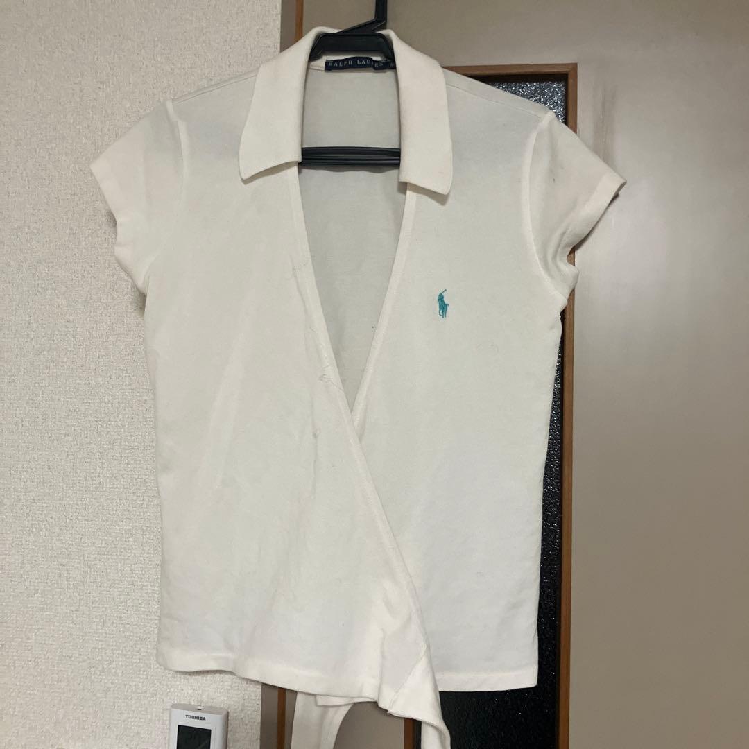 RALPH LAUREN ラップポロシャツ ホワイト M