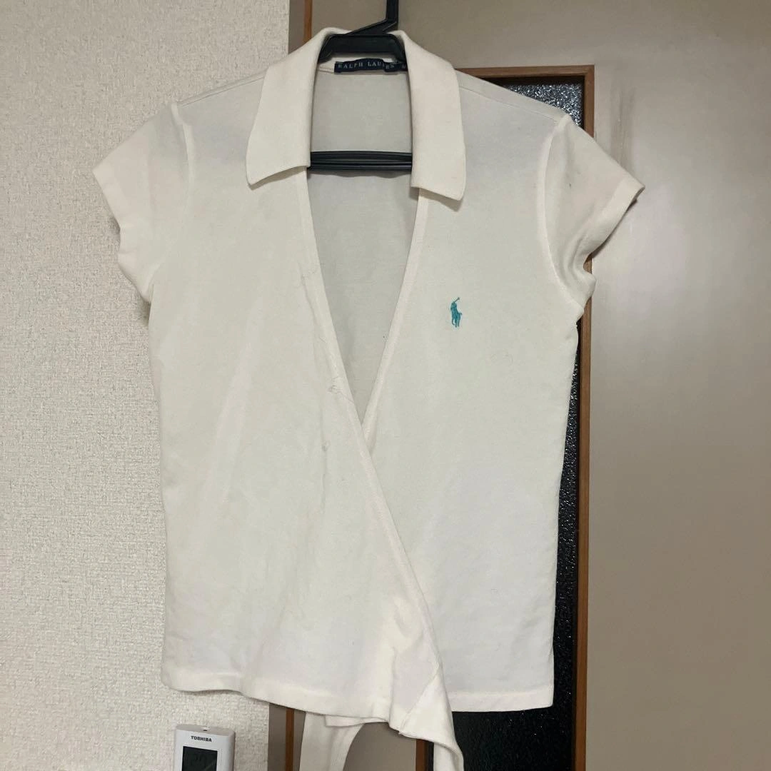 RALPH LAUREN ラップポロシャツ ホワイト M