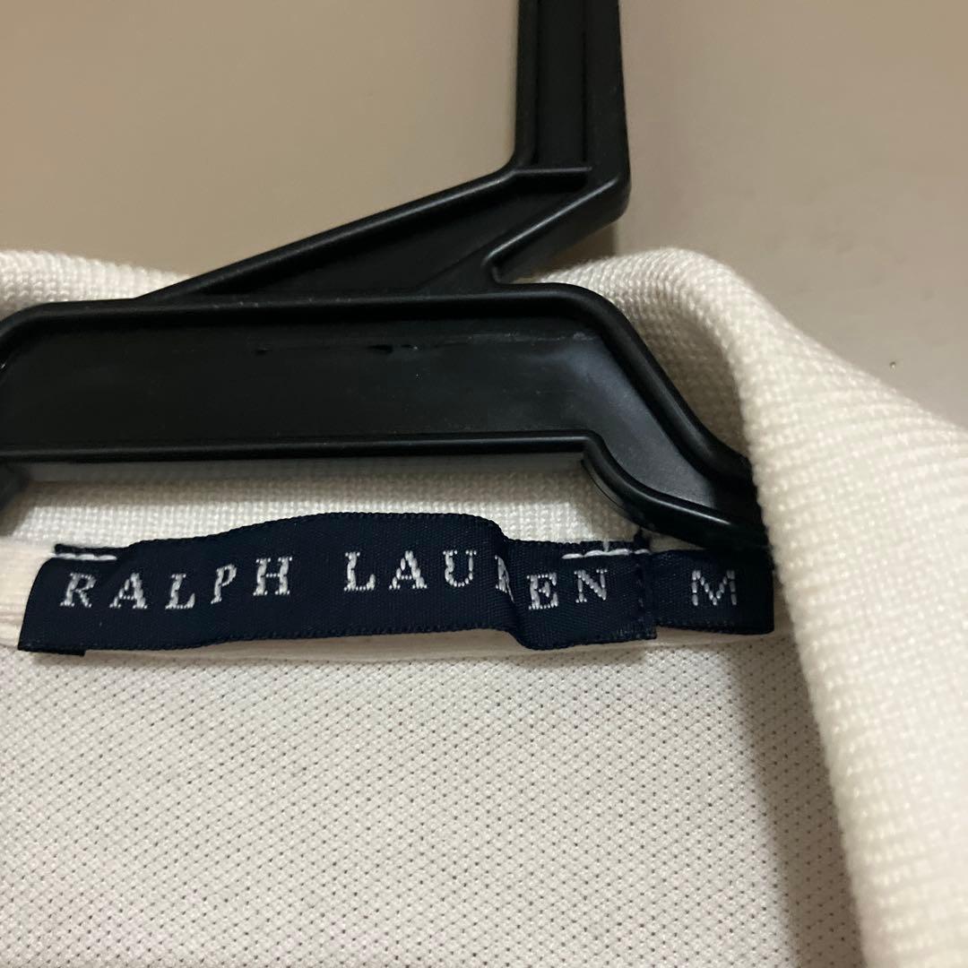 RALPH LAUREN ラップポロシャツ ホワイト Mの写真2枚目