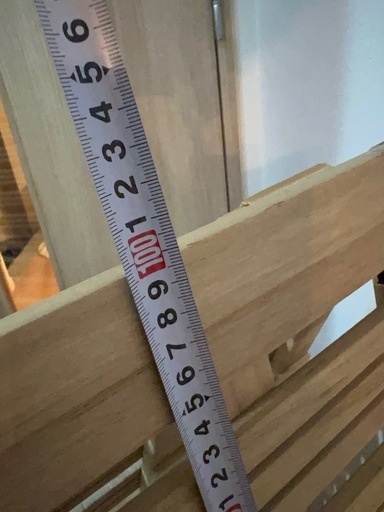 【0円・無料】木製すのこ 2枚連結／約100×70cm×2／ローラー付きの写真3枚目