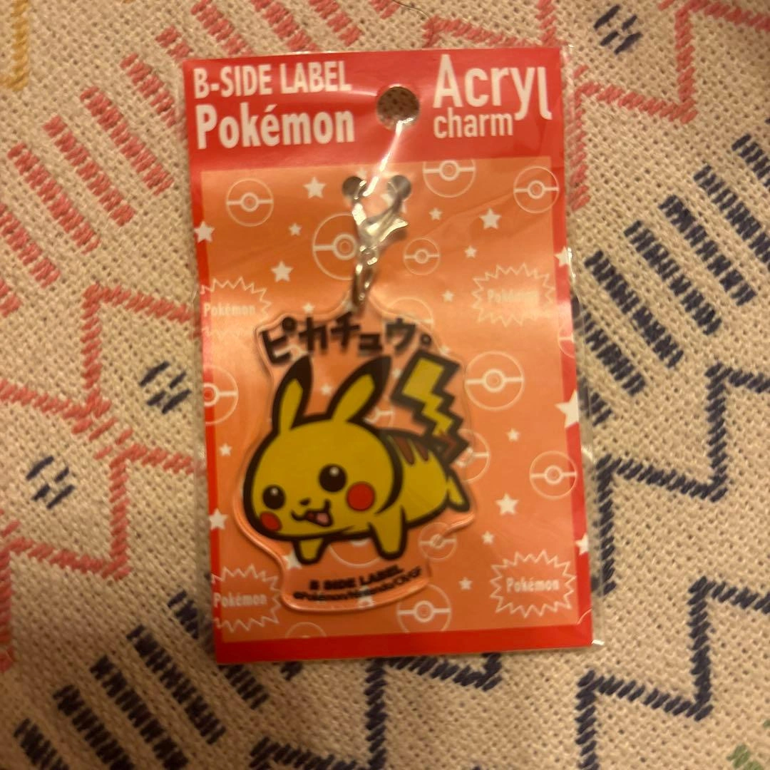 B-SIDE LABEL ポケモン ピカチュウ アクリルチャーム