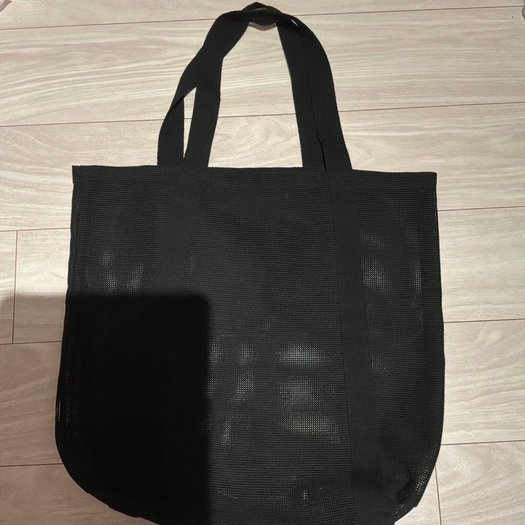 IKEA メッシュ トートバッグ ブラック