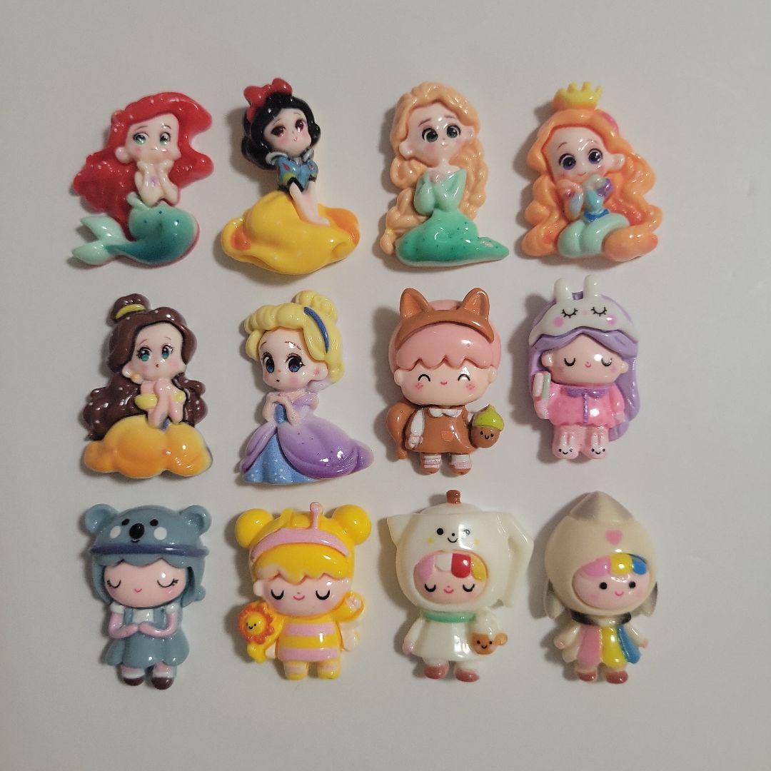 デコパーツ プリンセス キャラクター まとめ売り ハンドメイド 素材