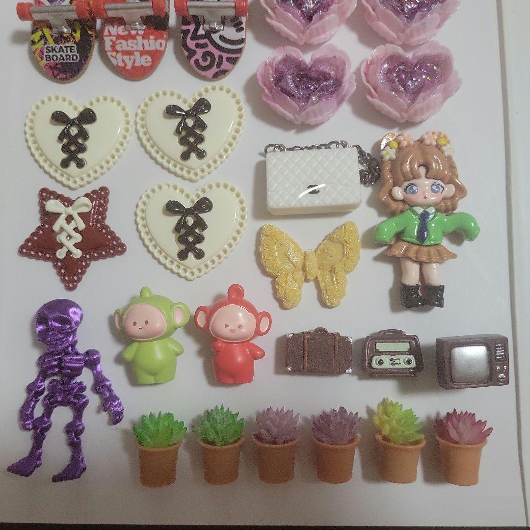 デコパーツ まとめ売り スケートボード クマ 雑貨 ハンドメイドの写真3枚目