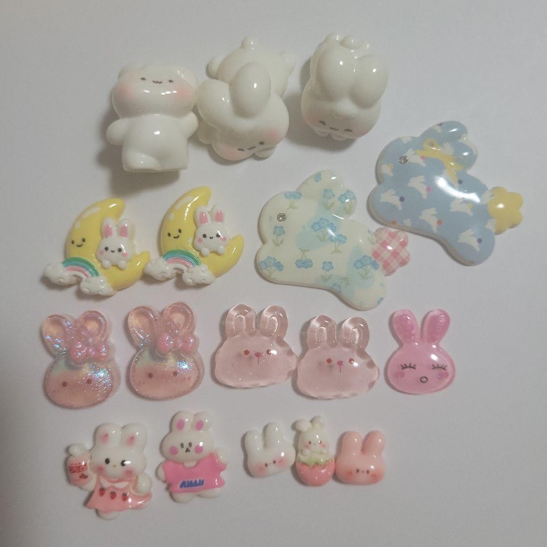 デコパーツ まとめ売り うさぎ ハンドメイド