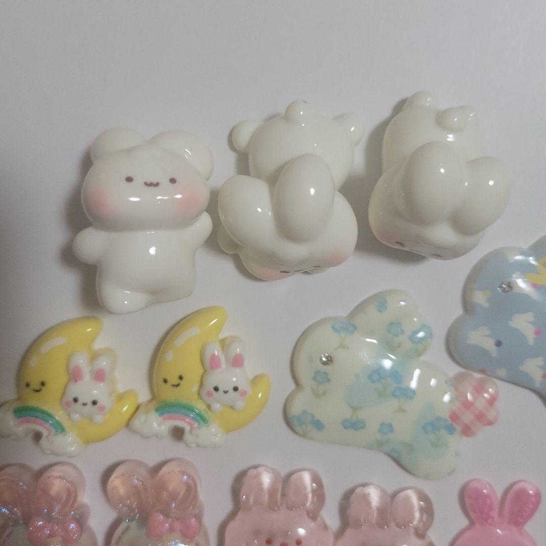 デコパーツ まとめ売り うさぎ ハンドメイドの写真2枚目