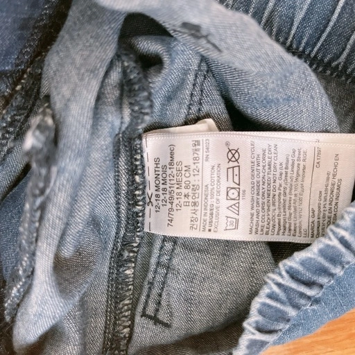 GAP ディズニー ミニー デニムパンツ 80 パンツ ズボン ワイドパンツの写真5枚目
