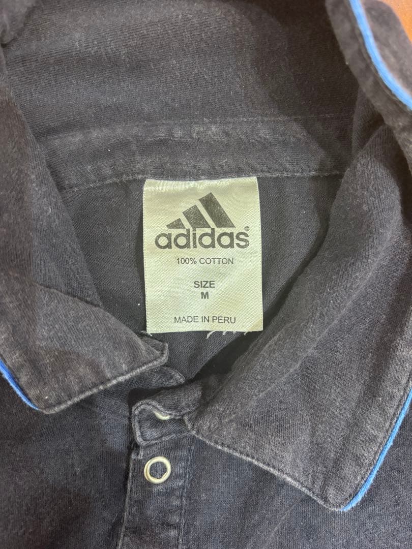 adidas ポロシャツ ネイビー Mサイズの写真3枚目