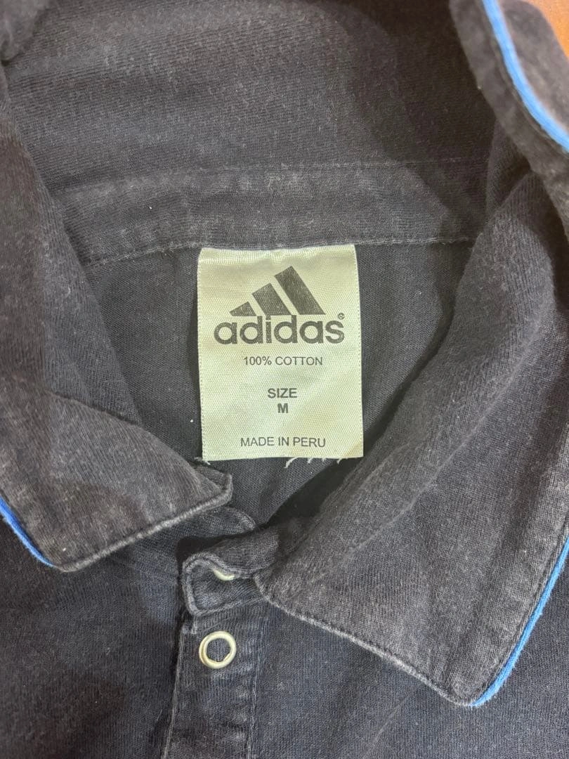 adidas ポロシャツ ネイビー Mサイズの写真3枚目