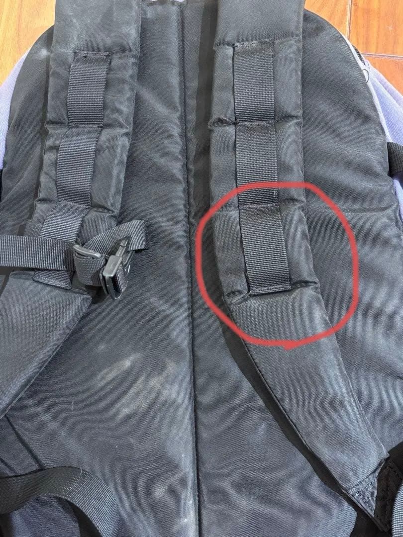 THE NORTH FACE バックパック パープル ブラックの写真5枚目