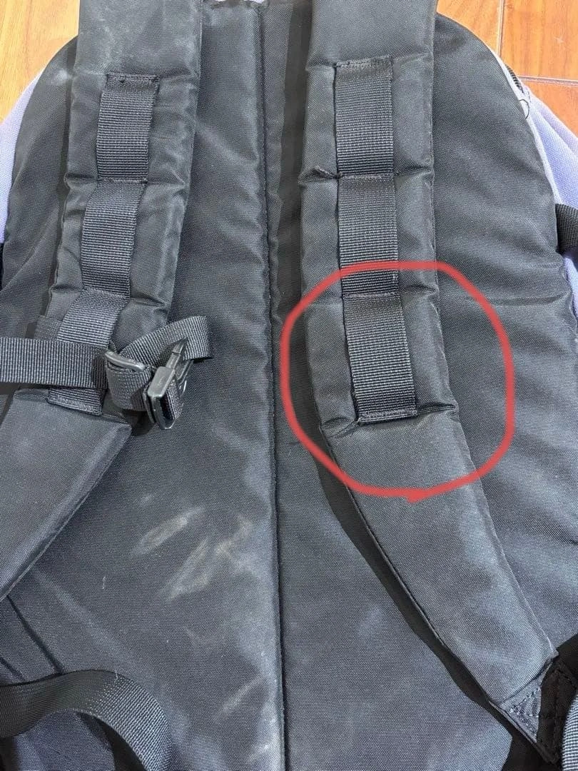 THE NORTH FACE バックパック パープル ブラックの写真5枚目