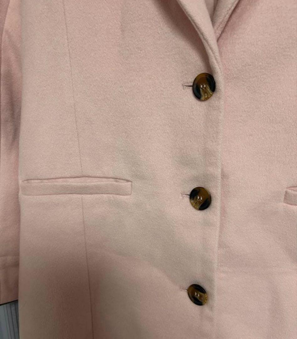 FOREVER 21 フォーエバー21 ピンク ロングコートチェスターコート　Mの写真5枚目