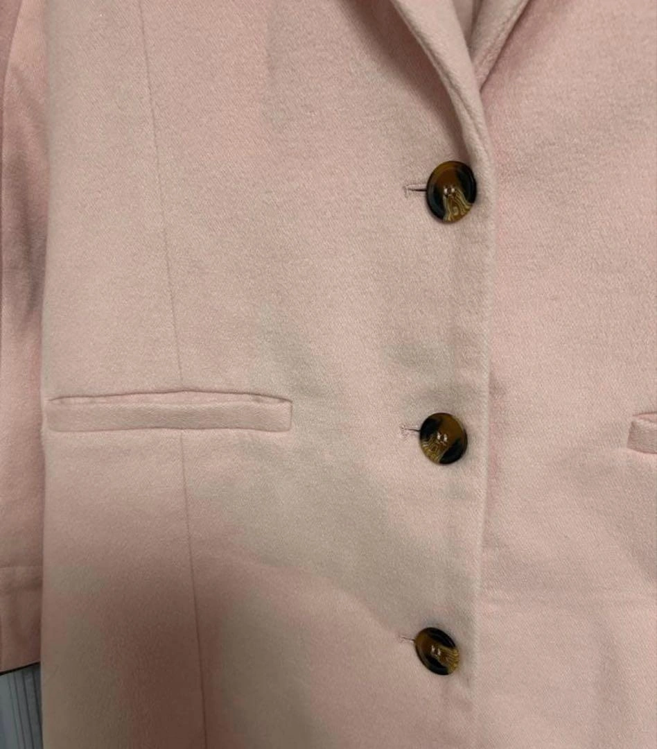FOREVER 21 フォーエバー21 ピンク ロングコートチェスターコート Mの写真5枚目