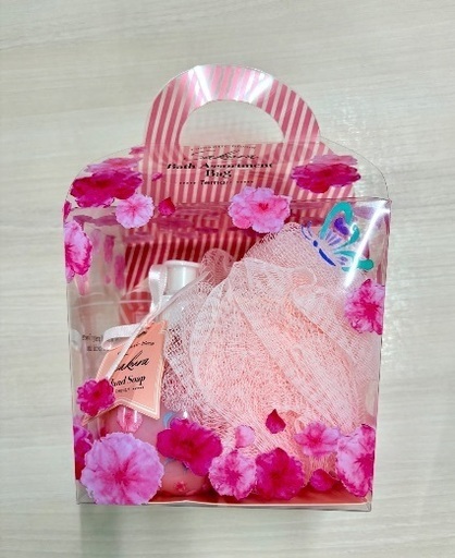桜の香りのバスセット（バッグ型）