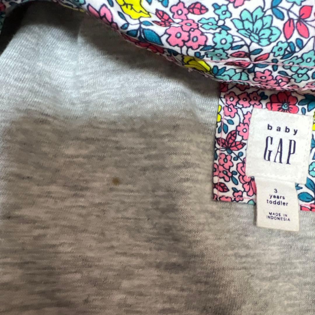 baby GAP 花柄 フード付きジャケット 3yearsの写真5枚目
