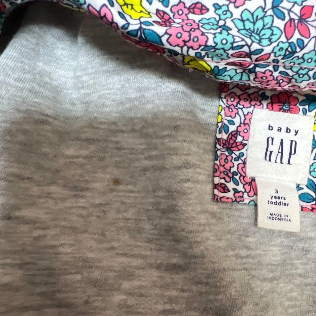 baby GAP 花柄 フード付きジャケット 3yearsの写真5枚目