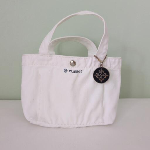 ★美品★russetミニバッグ／バッグ・イン・バッグ