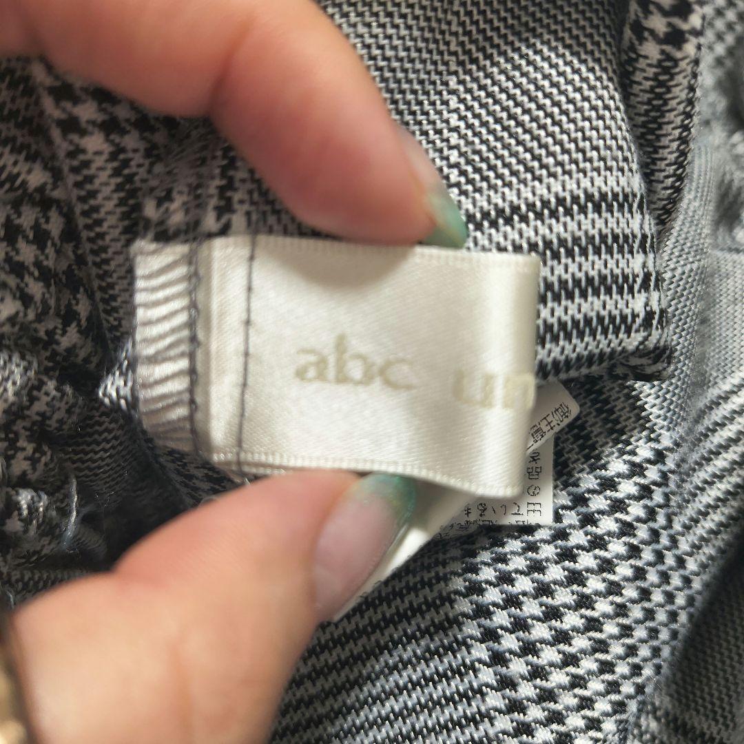 透け感 abc une face チェック膝丈＋チュールレースロングスカートMの写真8枚目
