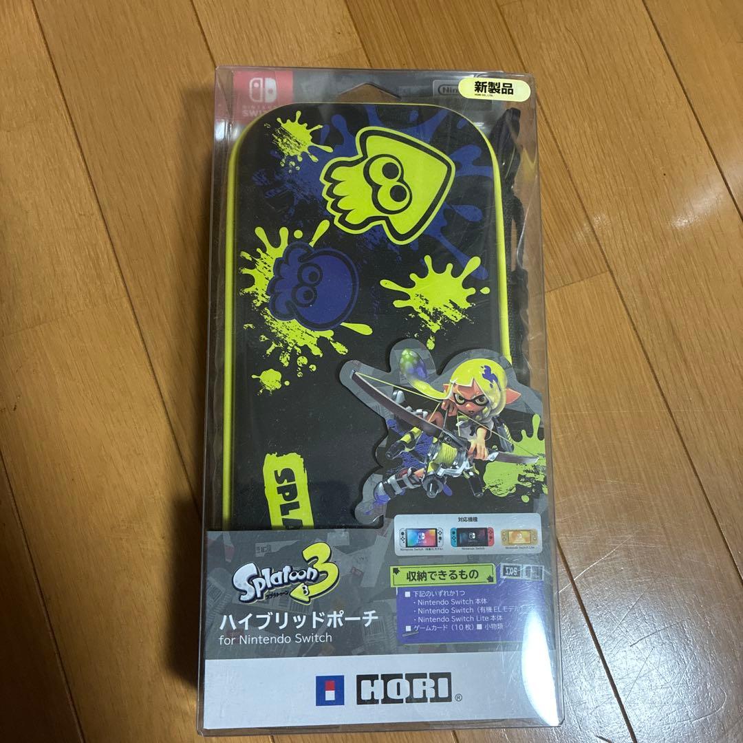 【新品未開封品】HORI スプラトゥーン3 ハイブリッドポーチ Switch