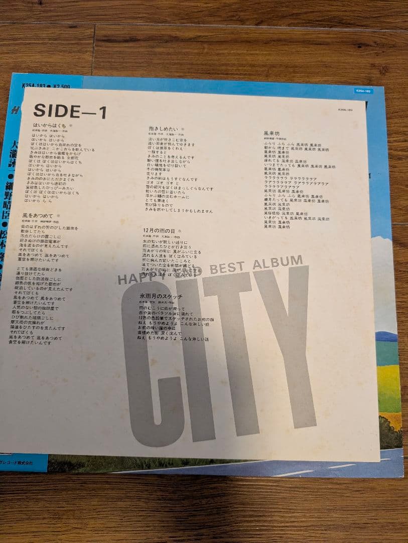 はっぴいえんど CITY ベスト・アルバム アナログレコードの写真3枚目