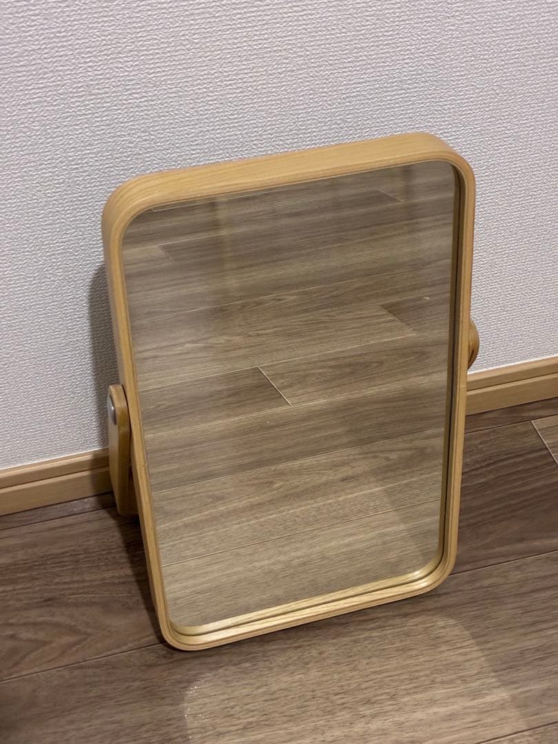 IKEA IKORNNES 卓上ミラー 木製 イケア イコルネス