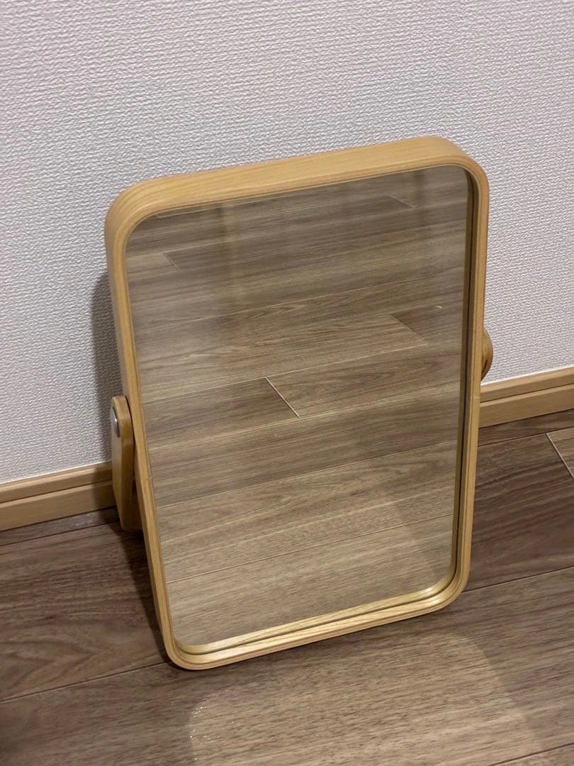 IKEA IKORNNES 卓上ミラー 木製 イケア イコルネス