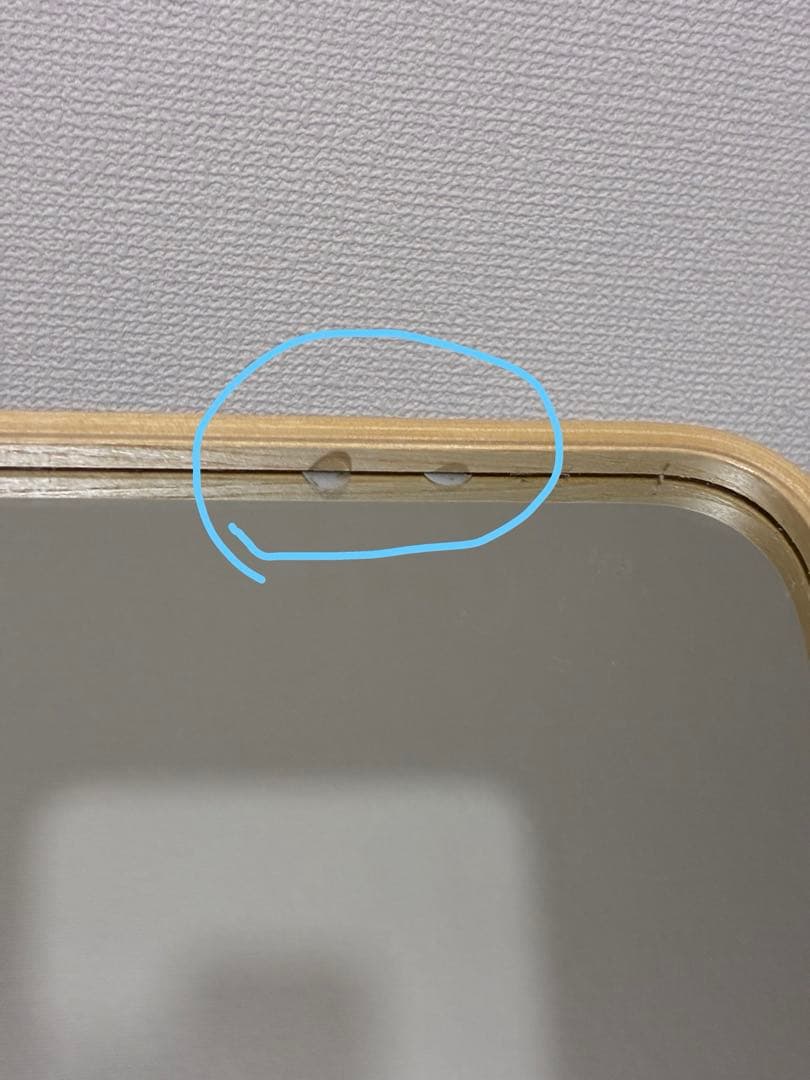 IKEA IKORNNES 卓上ミラー 木製 イケア イコルネスの写真5枚目