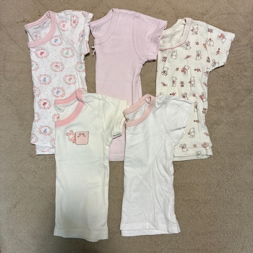 女の子80cm  肌着　半袖　まとめ売り