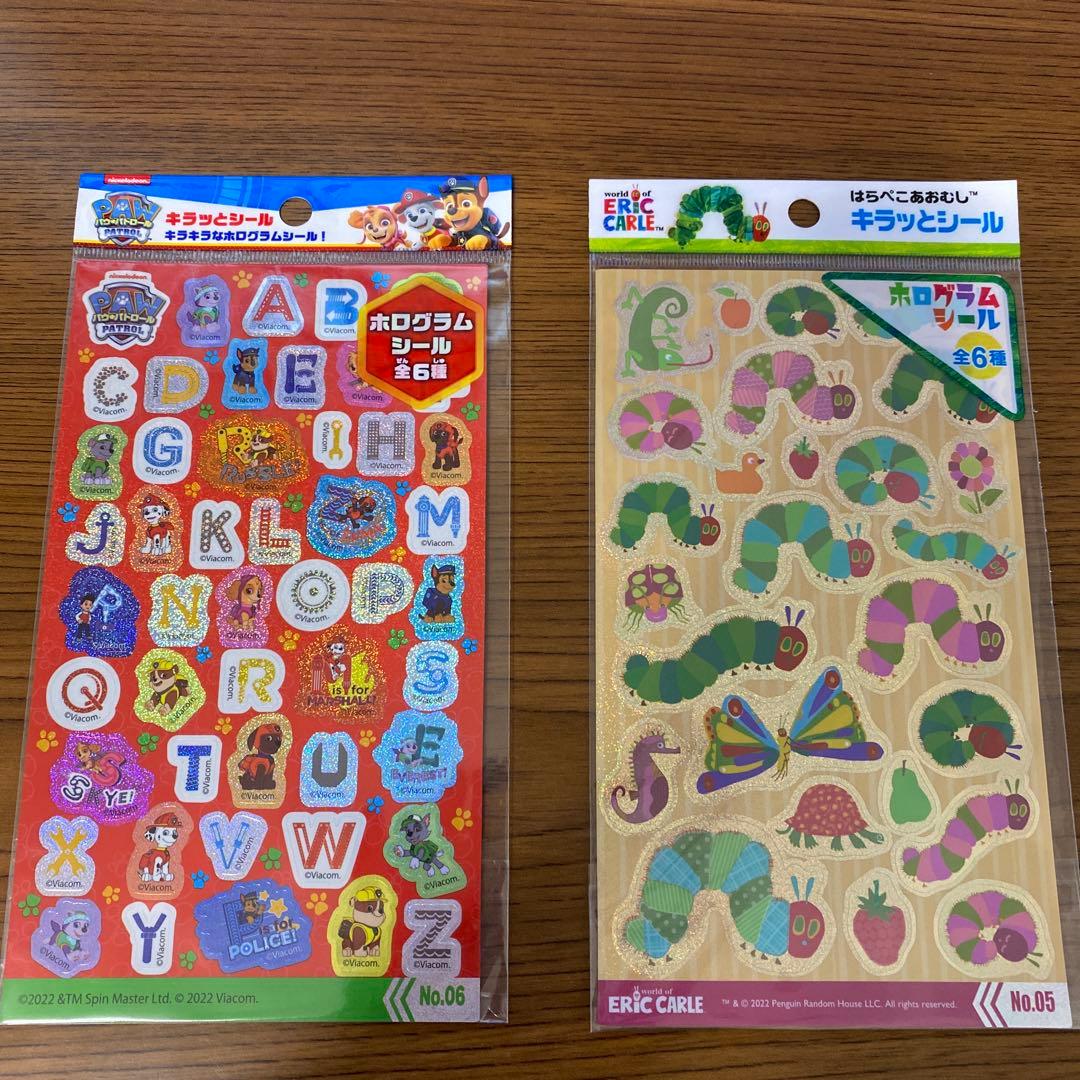 【新品、未使用】キャラクターシール　2点セット