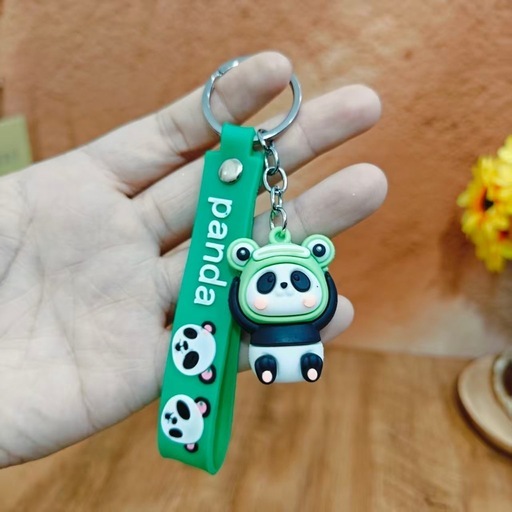 【新品】パンダキーホルダー イエローストラップ付き 可愛い 鍵かけの写真5枚目