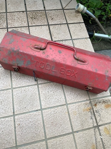 中身入り　ヴィンテージ　工具箱　ツールボックス