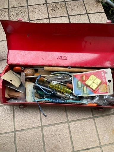 中身入り ヴィンテージ 工具箱 ツールボックスの写真3枚目