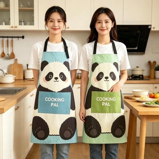 【新品】パンダ柄エプロン COOKING PAL 調理用エプロン 可愛いの写真3枚目
