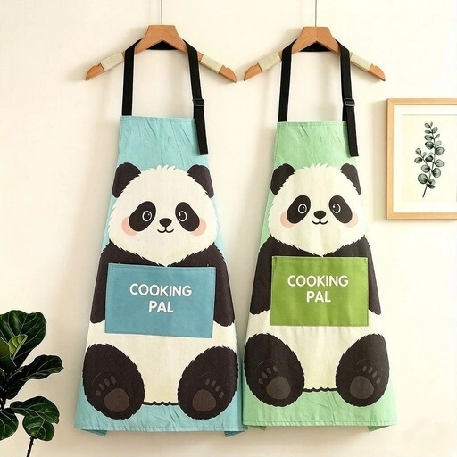 【新品】パンダ柄エプロン COOKING PAL 調理用エプロン 可愛いの写真4枚目