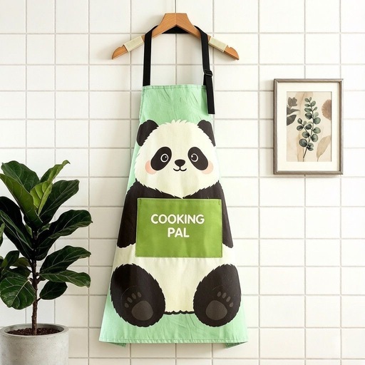 【新品】パンダ柄エプロン COOKING PAL 調理用エプロン 可愛いの写真5枚目