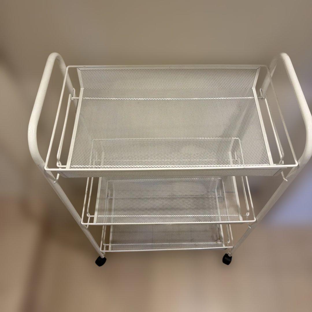 IKEA HORNAVAN ホールナヴァン ワゴン ホワイトの写真2枚目