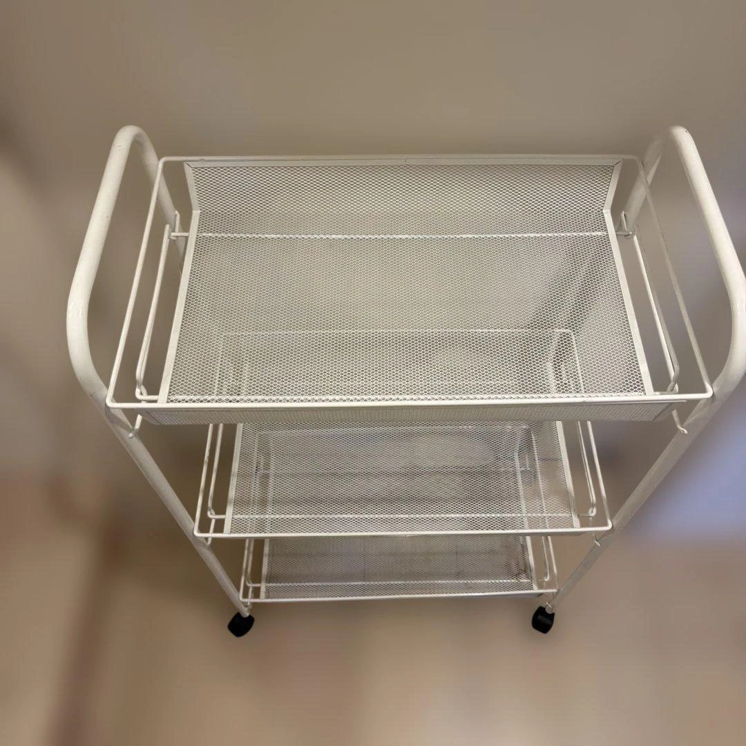 IKEA HORNAVAN ホールナヴァン ワゴン ホワイトの写真2枚目