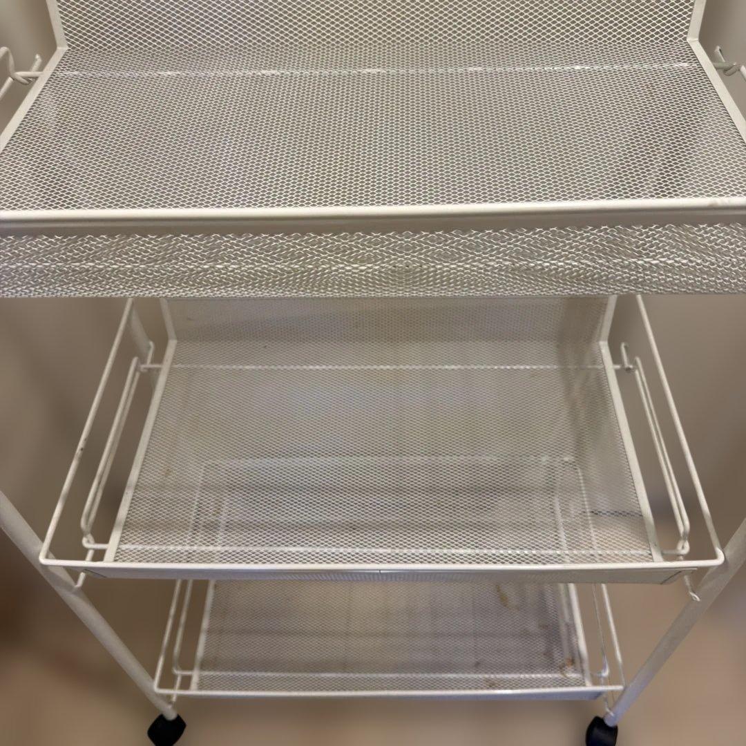 IKEA HORNAVAN ホールナヴァン ワゴン ホワイトの写真3枚目