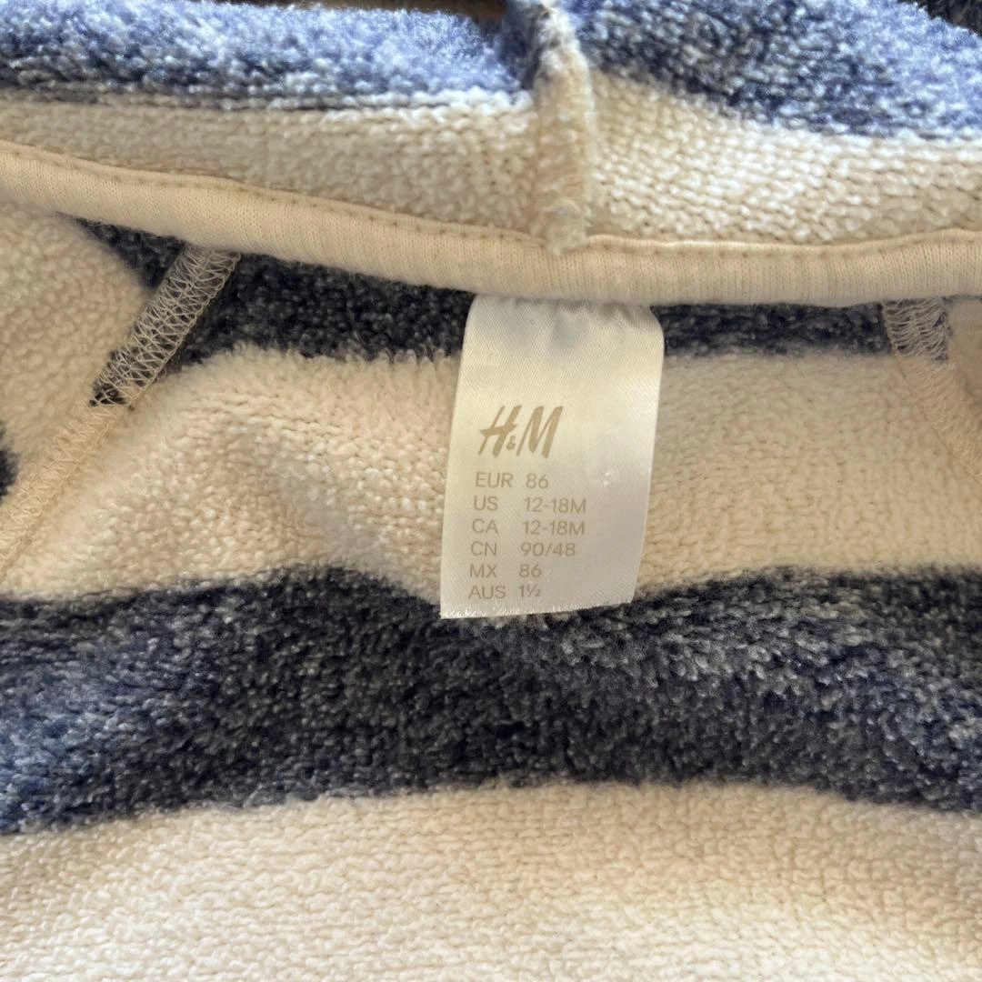 H&M ベビー パーカー ボーダー柄 86cmの写真4枚目