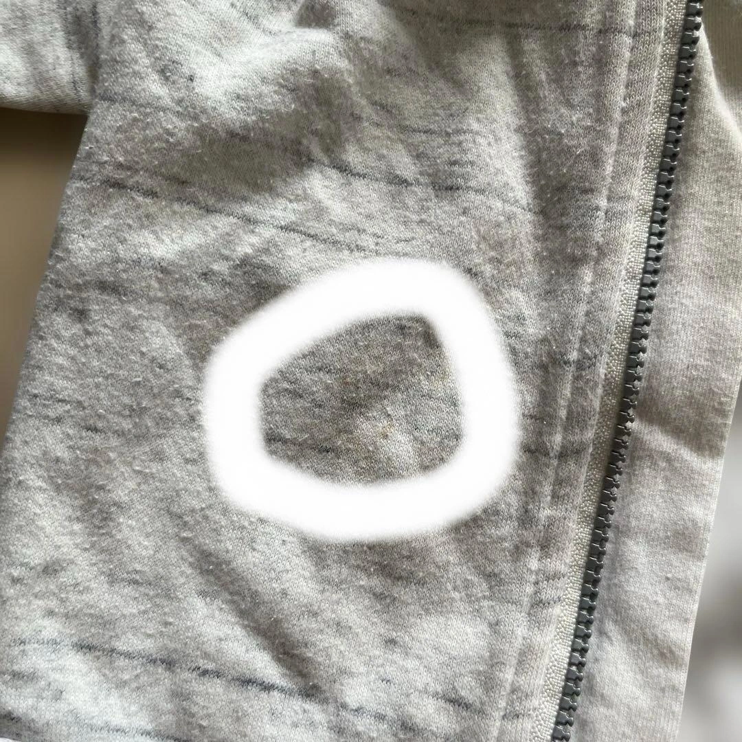 H&M ベビー ジップアップパーカー 裏ボア グレー68cmの写真4枚目